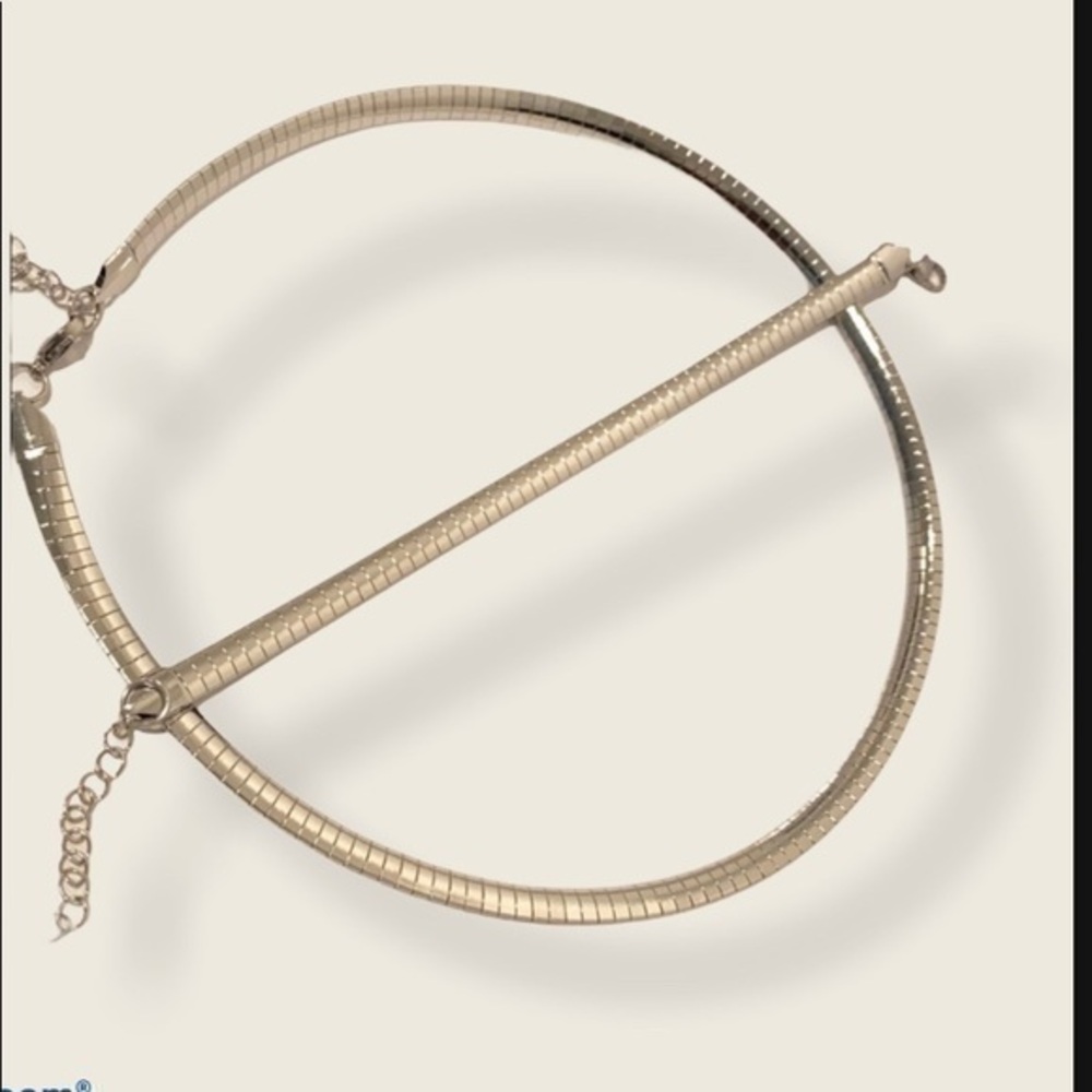 Silver omega Necklace and Bracelet set NWOT